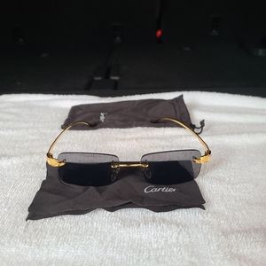 Gold leapoard series glasses